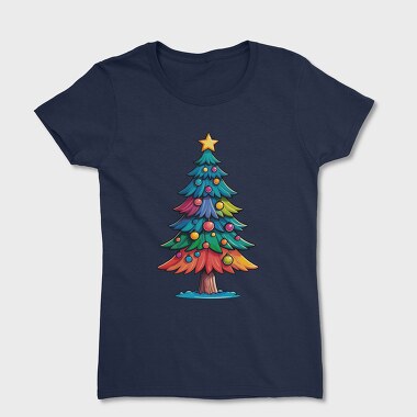 Christmas Tree Color, Tricou Femei