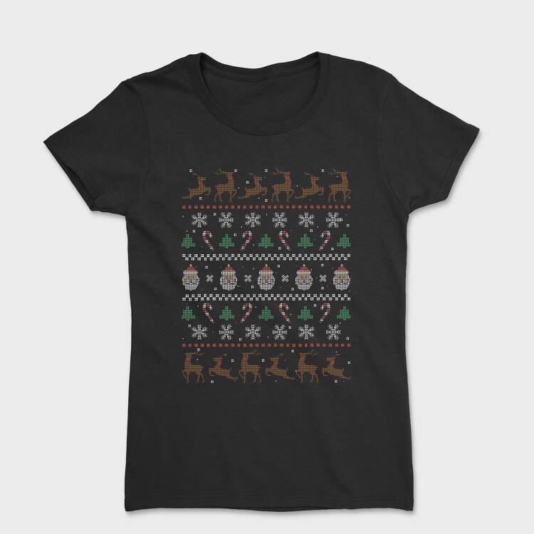 Tricou Femei, Christmas Ugly Sweater