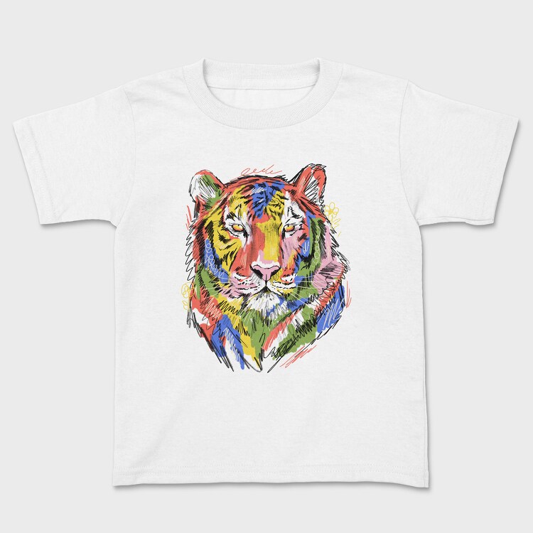 Colorful Tiger, Tricou Copii