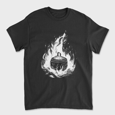 Cooking Pot Campfire, Tricou Barbati (Unisex)