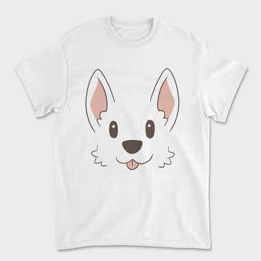 Corgi Face, Tricou Barbati (Unisex)