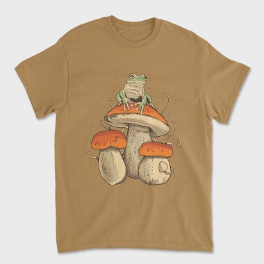 Tricou Barbati (Unisex), Cottagecore Mushroom Frog