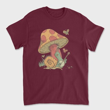 Cottagecore Snail, Tricou Barbati (Unisex)