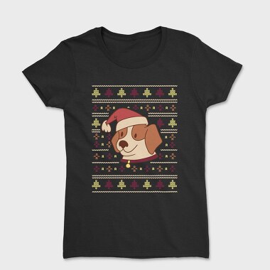 Cute Dog Ugly Sweater, Tricou Femei