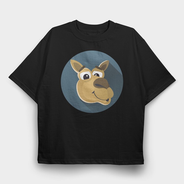 Mooch Moose Mascot, Tricou Oversize Barbati (Unisex)