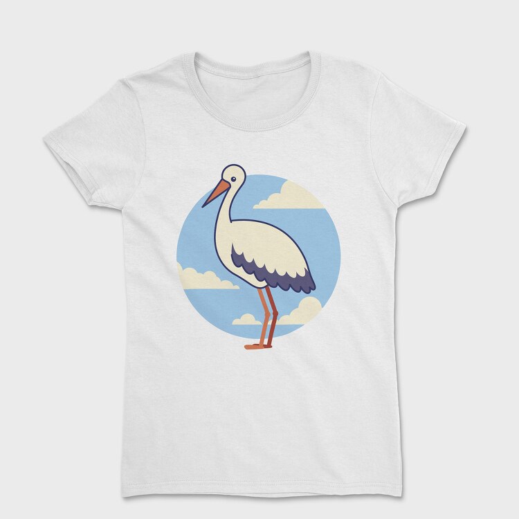 Tricou Femei, Cute Stork