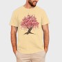 Sakura Tree Watercolor, Tricou Barbati (Unisex)