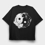 Yin Yang Axolotl, Tricou Oversize Barbati (Unisex)