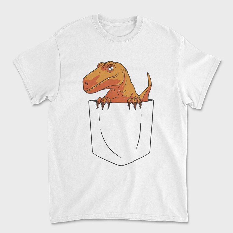 Tricou Barbati (Unisex), Dino Pocket