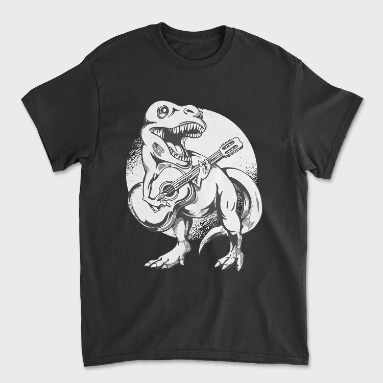 Tricou Barbati (Unisex), Dinosaur Guitar