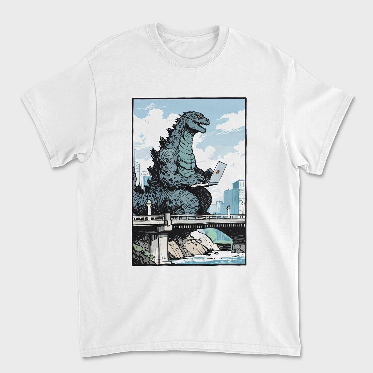 Tricou Barbati (Unisex), Dinosaur Working