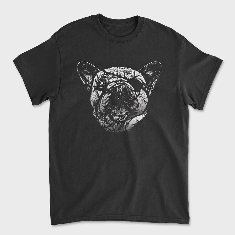 Tricou Barbati (Unisex), Dog Blindfold Portrait