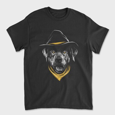 Dog Cowboy Realistic Color, Tricou Barbati (Unisex)