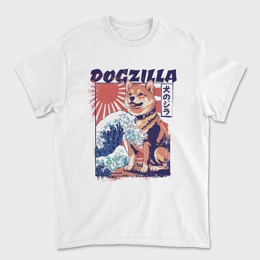 Tricou Barbati (Unisex), Dogzilla Retro Japanese