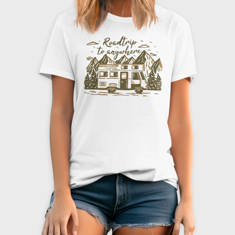 Roadtrip to Anywhere, Tricou Barbati (Unisex)