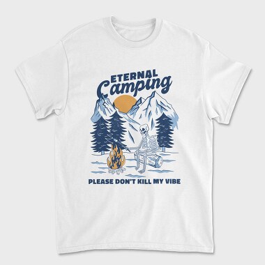 Eternal Camping Skeleton, Tricou Barbati (Unisex)