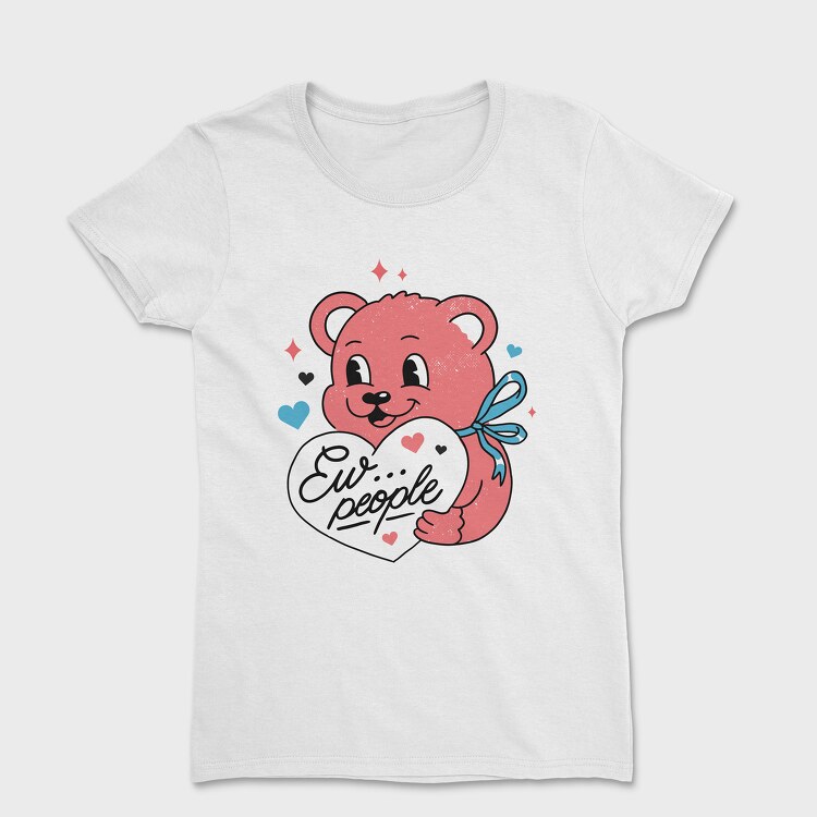 Ew People Pink Teddy, Tricou Femei