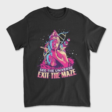 Exit the Maze Girl, Tricou Barbati (Unisex)