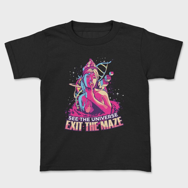 Tricou Copii, Exit the Maze Girl