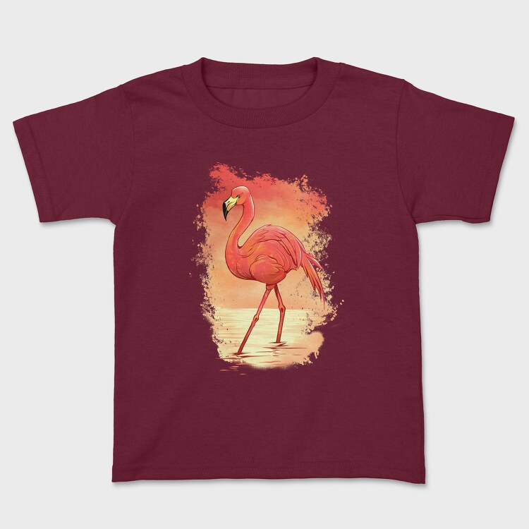 Tricou Copii, Flamingo Painting