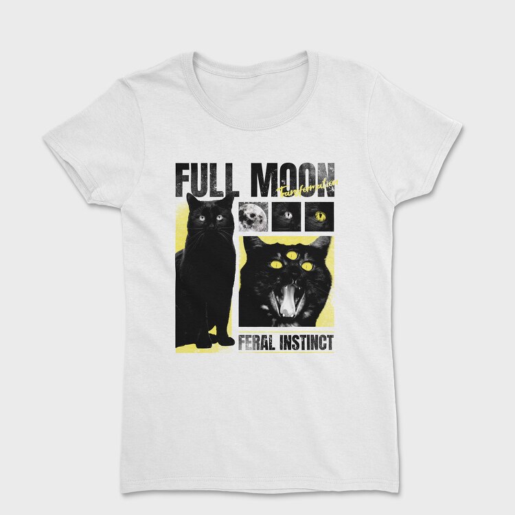 Full Moon Cat, Tricou Femei