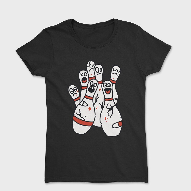 Funny Bowling Pins, Tricou Femei