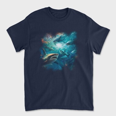 Galaxy of Sharks, Tricou Barbati (Unisex)