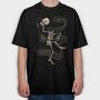 Dancing Skeleton Headless, Tricou Oversize Barbati (Unisex)