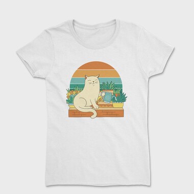 Tricou Femei, Gardening Cat