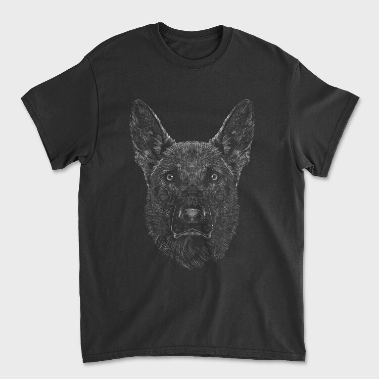 Tricou Barbati (Unisex), German Shepherd Portrait