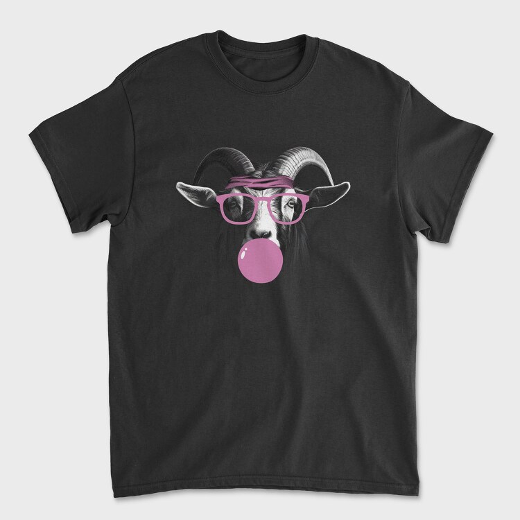 Tricou Barbati (Unisex), Goat Monochrome Bubblegum