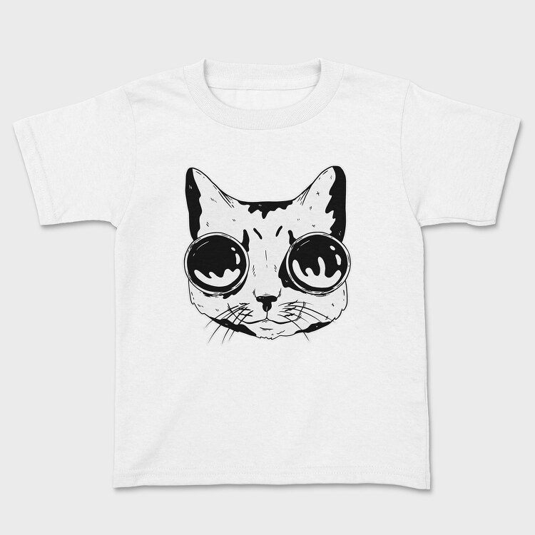 Tricou Copii, Googles Cat