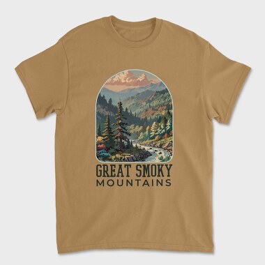 Great Smoky Mountains, Tricou Barbati (Unisex)