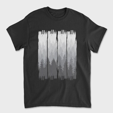 Grunge Forest, Tricou Barbati (Unisex)