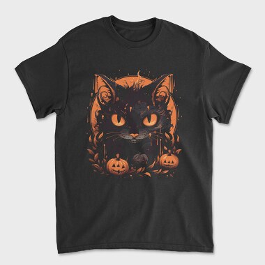 Halloween Cat, Tricou Barbati (Unisex)