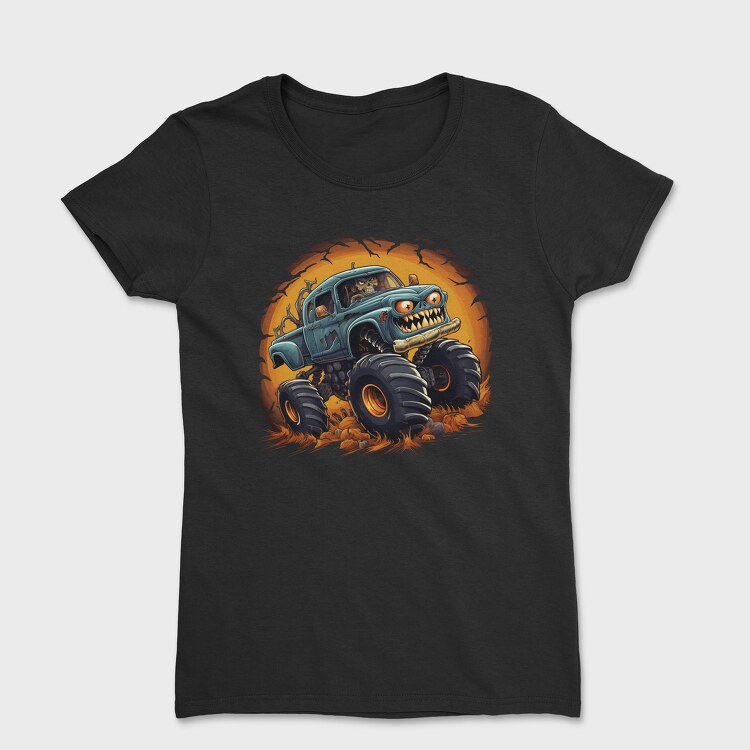 Tricou Femei, Halloween Monster Truck