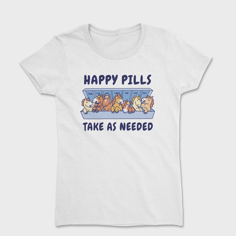 Happy Pills Horses, Tricou Femei