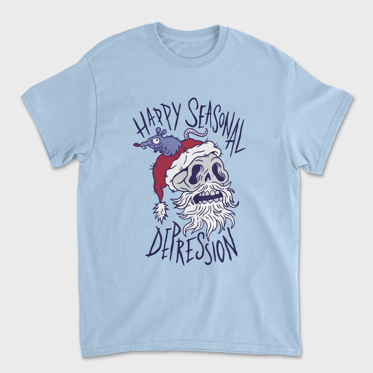 Tricou Barbati (Unisex), Happy Seasonal Depression