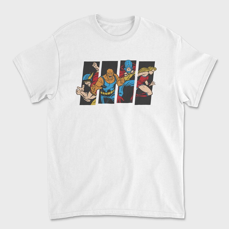 Hero Collage, Tricou Barbati (Unisex)