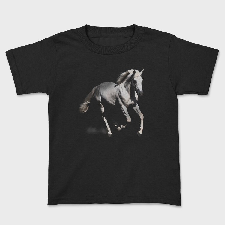 Tricou Copii, Horse Monochrome