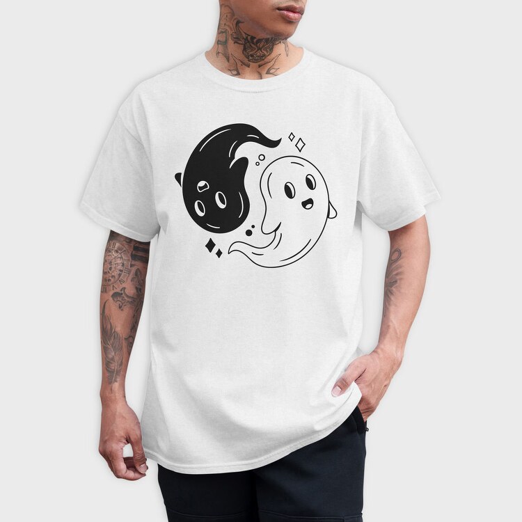 Yin Yang Ghosts, Tricou Barbati (Unisex)
