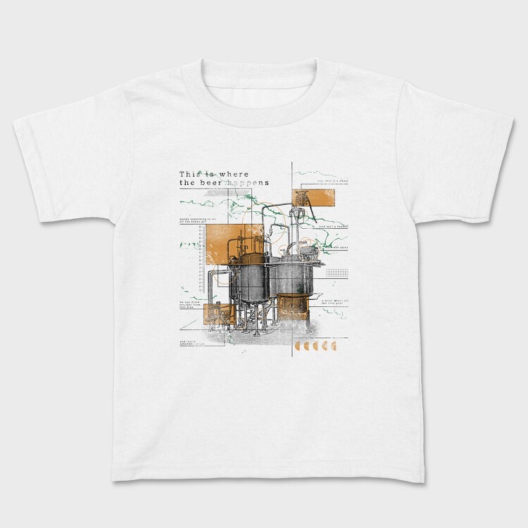 Tricou Copii, Infographics Beer Factory