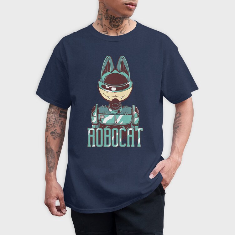Robocat, Tricou Barbati (Unisex)