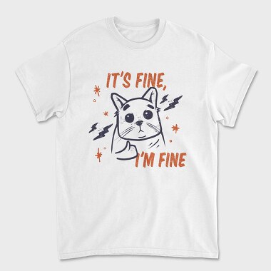 Tricou Barbati (Unisex), Its Fine I Am Fine