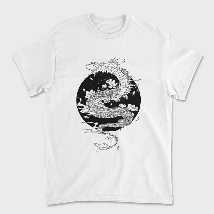 Tricou Barbati (Unisex), Japanese Tattoo Dragon