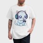 Cute Gamer Cat, Tricou Barbati (Unisex)