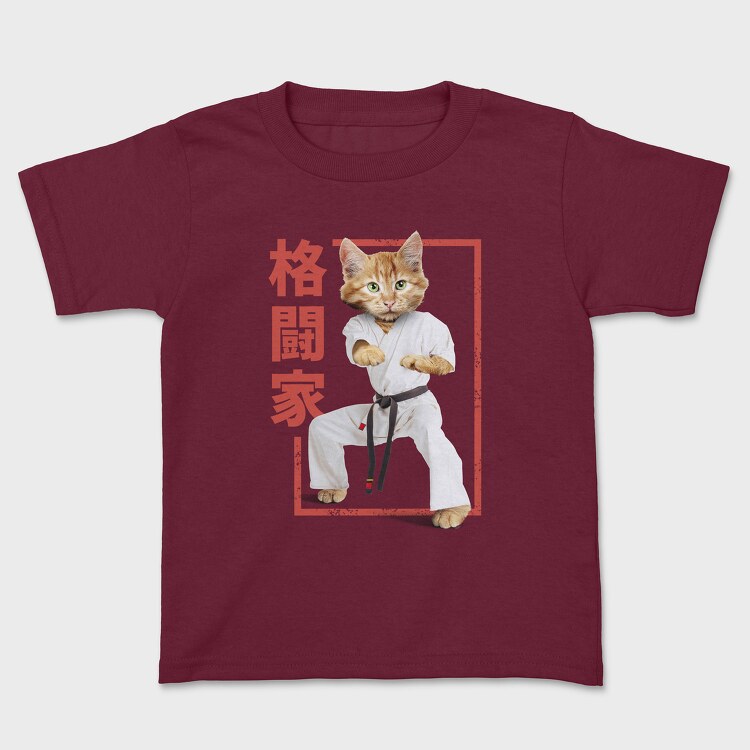 Tricou Copii, Karate Cat