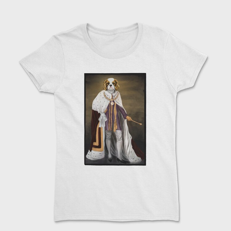 Tricou Femei, King Dog Painting Cavalier