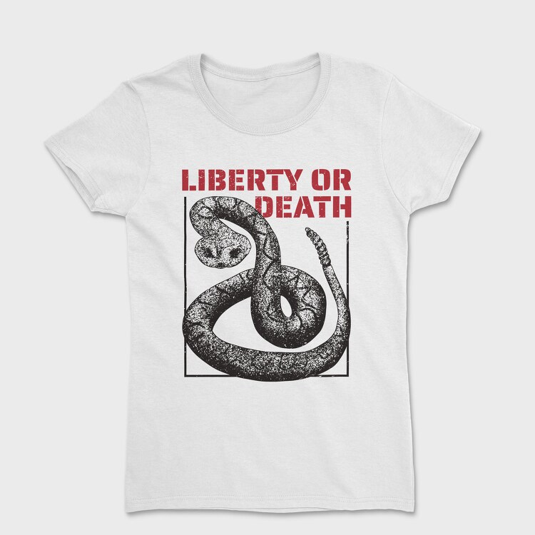 Tricou Femei, Liberty or Death Snake