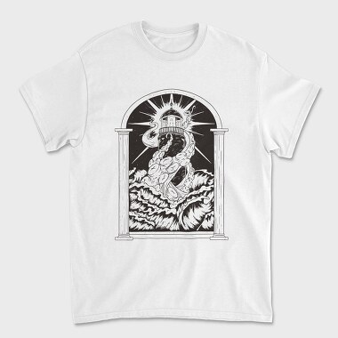 Lighthouse Kraken, Tricou Barbati (Unisex)